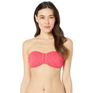 Kenneth Cole Reaction Womens Bandeau Hipster Bikini Swim Top Size XL X-Large